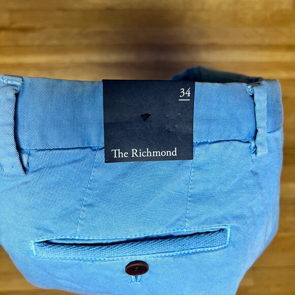 Ledbury Blue Chino Shorts Mens Size 34 7 Inch Inseam - Picture 3 of 9